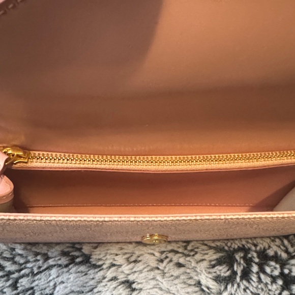 MCM Pink Wallet with Gold Accents & Strap Full Inclusion - Picture 6 of 16